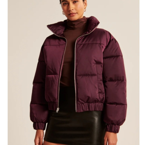 A & F Abercrombie and Fitch Puffer Jacket Large - Picture 7 of 7